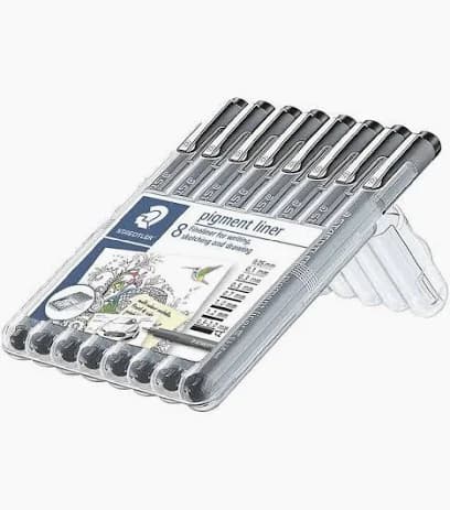 Staedtler Pigment Liner Fineliner Set 8pcs 3
