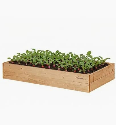 Raised Garden Bed Cedar Wood 120×60cm 3