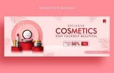 Lucy Cosmetics storefront banner
