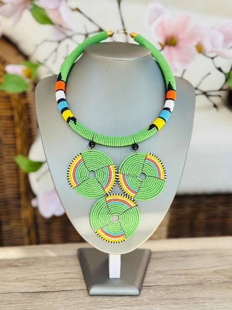 Maasai Beaded Necklace Handcrafted