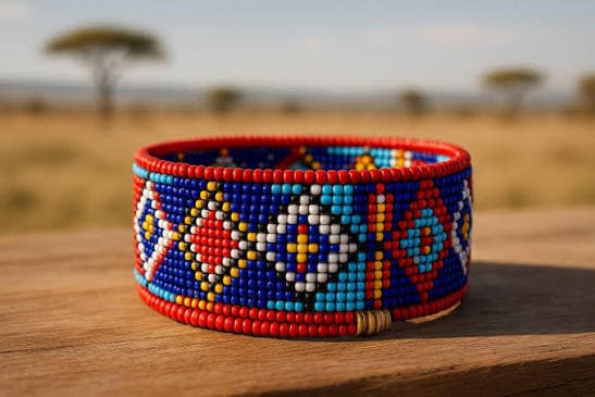 Maasai Beaded Bracelet Single 4