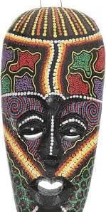 Kenyan Wooden Mask Decorative 3