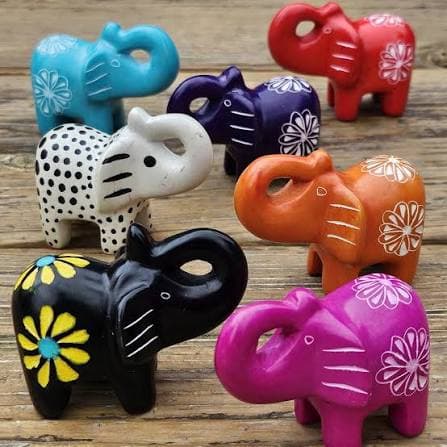 Kenyan Soapstone Elephant Sculpture