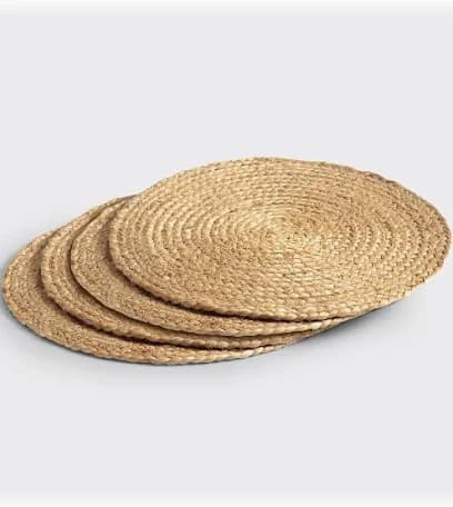 Woven Placemats Set 6pcs Sisal 4