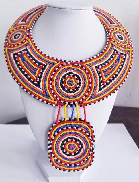 Maasai Beaded Necklace Handcrafted 3