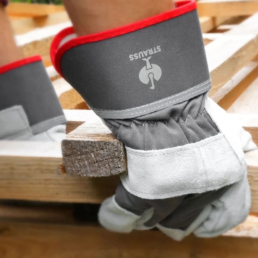 Garden Gloves Leather Palm M/L/XL 3