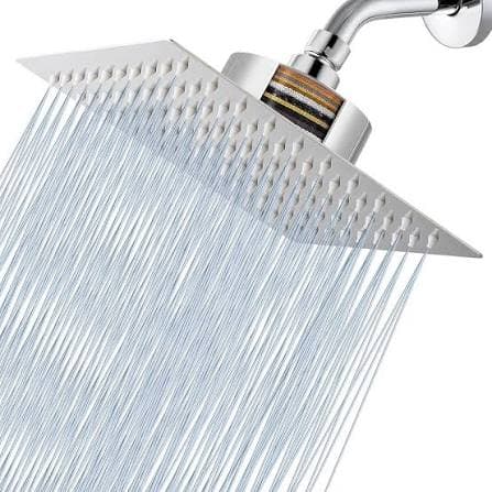 Rainfall Shower Head with Filter 8" 4