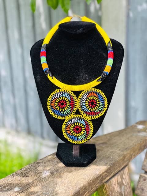 Maasai Beaded Necklace Handcrafted 4