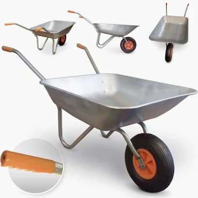 Wheelbarrow 65L Galvanised 4
