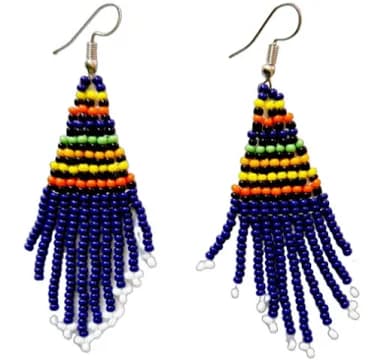 Maasai Beaded Earrings Chandelier 4