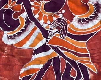 African Batik Wall Hanging 80×120cm 3