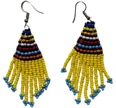 Maasai Beaded Earrings Chandelier 3